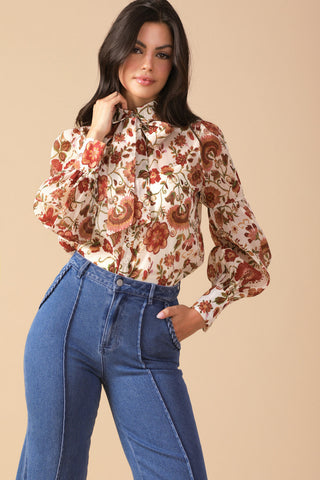 MEMORIES IN FOCUS WOVEN BLOUSE - By Baano