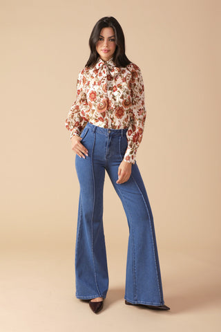 MEMORIES IN FOCUS WOVEN BLOUSE - By Baano