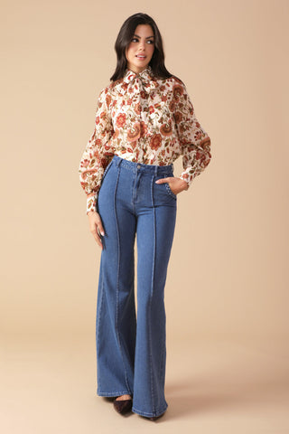 MEMORIES IN FOCUS WOVEN BLOUSE - By Baano
