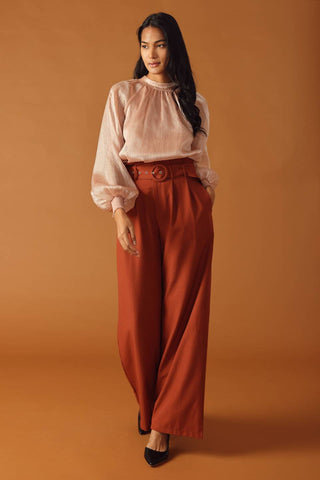 HIGHLY UNPREDICTABLE WOVEN TOP - By Baano