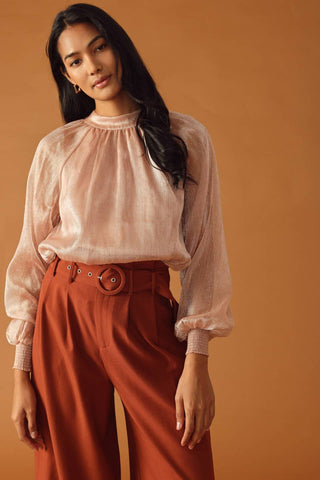 HIGHLY UNPREDICTABLE WOVEN TOP - By Baano
