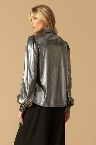 FLIRTY VIBES FOIL COATED TOP - By Baano