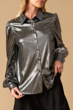 FLIRTY VIBES FOIL COATED TOP - By Baano