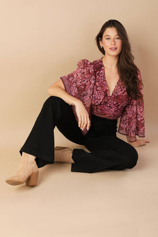MOMENT IN TIME WOVEN CROP TOP - By Baano
