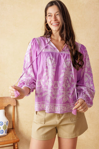 CITY CHIC WOVEN TOP - By Baano