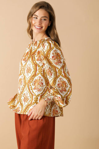 BE BETTER IVORY WOVEN TOP - By Baano