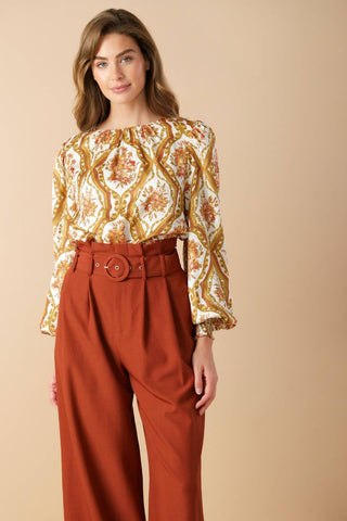 BE BETTER IVORY WOVEN TOP - By Baano