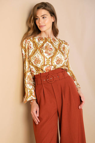 BE BETTER IVORY WOVEN TOP - By Baano
