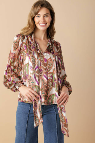 TRY AND TRY AGAIN WOVEN TOP - By Baano