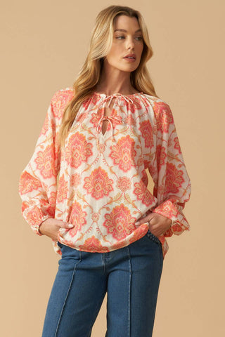INTO THE NIGHT WOVEN TOP - By Baano