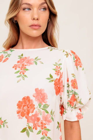 LOVELY DAYS IVORY WOVEN TOP - By Baano