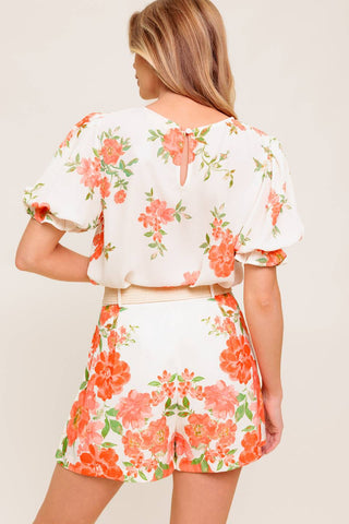 LOVELY DAYS IVORY WOVEN TOP - By Baano