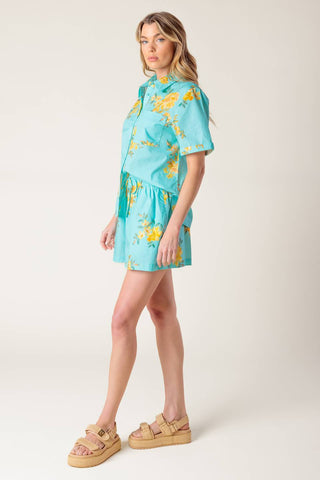 TREASURED TIMES WOVEN TOP AND SHORT SET - By Baano