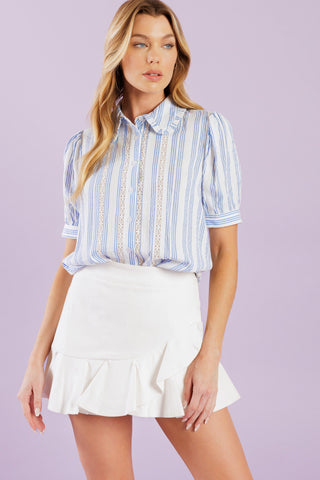 LOVE LETTERS WOVEN TOP - By Baano