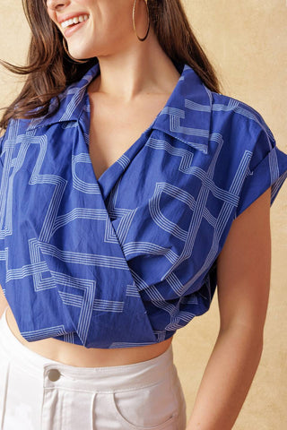 BRIGHT MOMENTS WOVEN TOP - By Baano