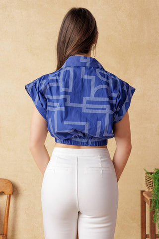 BRIGHT MOMENTS WOVEN TOP - By Baano