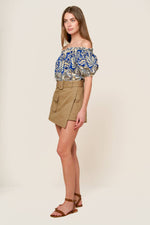 A DAY AT THE MARKET WOVEN TOP - By Baano