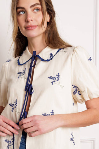 HAPPINESS COMES WOVEN TOP - By Baano