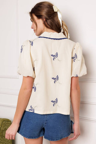 HAPPINESS COMES WOVEN TOP - By Baano