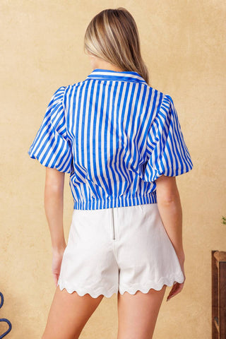 CITY CINDERELLA WOVEN TOP - By Baano