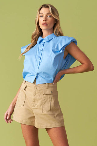 CREATING MEMORIES WOVEN CROP TOP - By Baano
