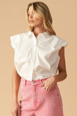 CREATING MEMORIES WOVEN CROP TOP - By Baano