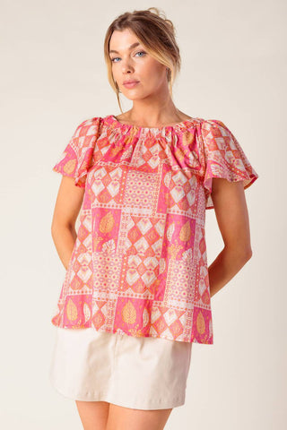 WHERE TO NEXT WOVEN TOP - By Baano