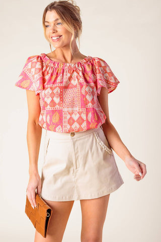 WHERE TO NEXT WOVEN TOP - By Baano