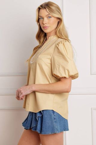 HIGH STANDARDS WOVEN TOP - By Baano