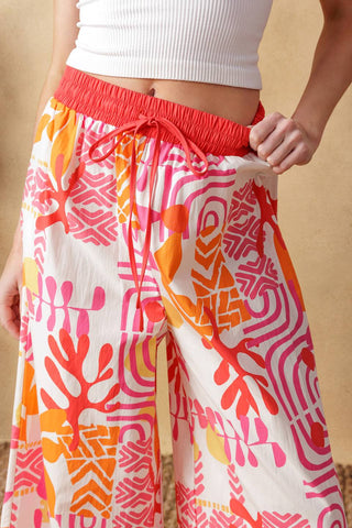 OVER YOU AGAIN WOVEN TOP AND PANT SET - By Baano