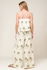 TERRIFIC TIMING IVORY WOVEN TOP AND PANT SET - By Baano
