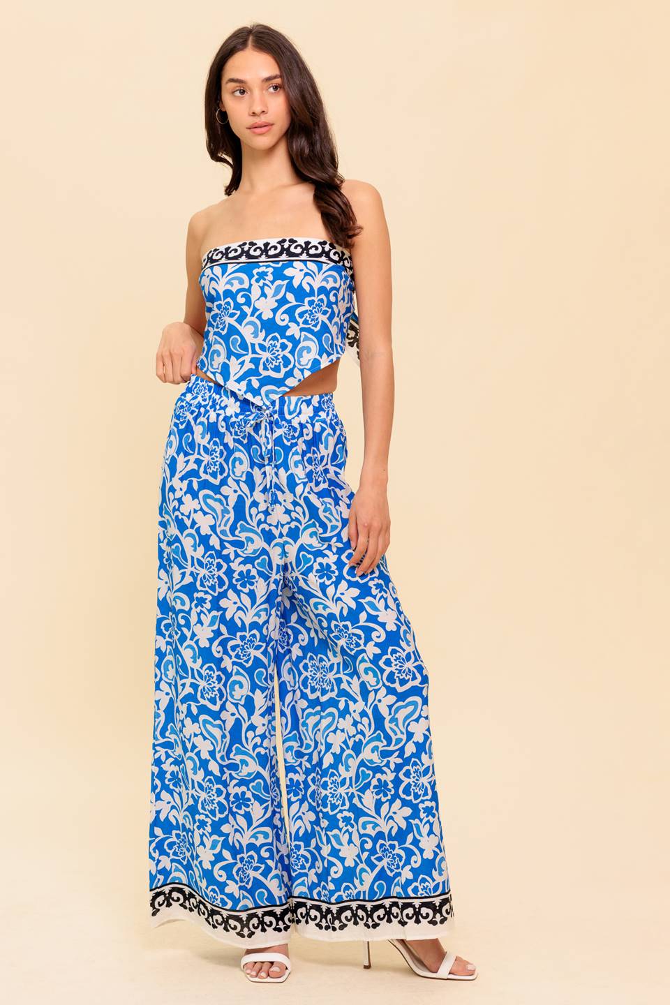 SPARKING INSPIRATION WOVEN TOP AND PANT SET - By Baano