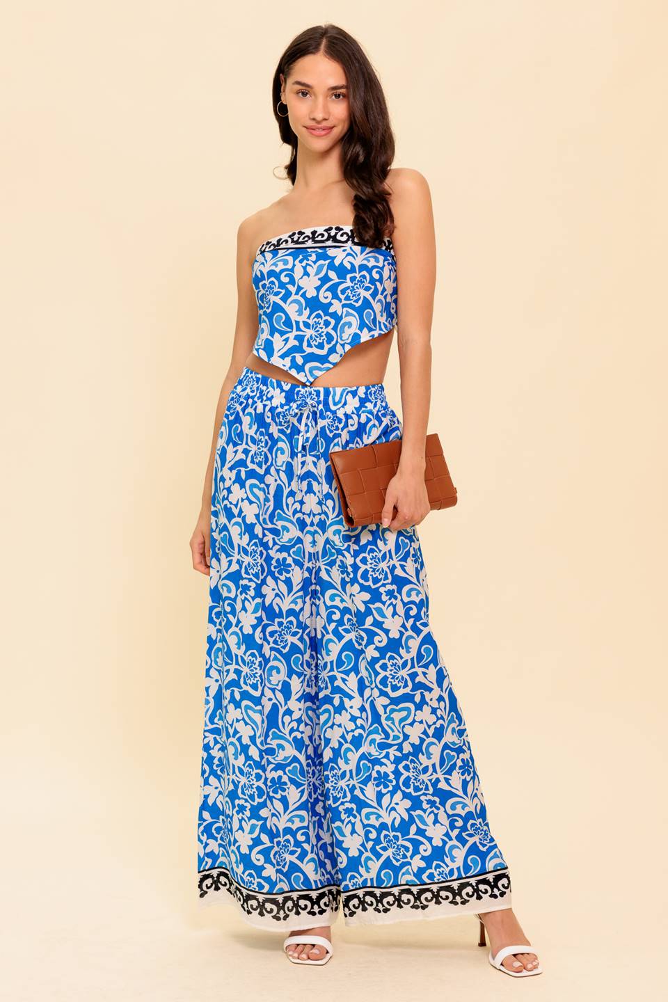 SPARKING INSPIRATION WOVEN TOP AND PANT SET - By Baano