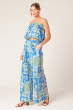 LET'S GET OUT OF TOWN WOVEN TOP AND PANT SET - By Baano