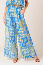 LET'S GET OUT OF TOWN WOVEN TOP AND PANT SET - By Baano