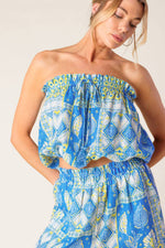 LET'S GET OUT OF TOWN WOVEN TOP AND PANT SET - By Baano