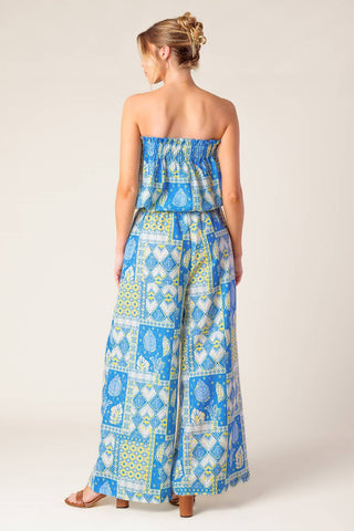 LET'S GET OUT OF TOWN WOVEN TOP AND PANT SET - By Baano