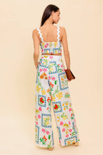 MARIGOLD IVORY WOVEN TOP AND PANT SET - By Baano