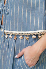 SONGS OF THE SKY WOVEN TOP AND SHORTS SET - By Baano