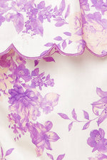 DARING DIVA LAVENDER WOVEN TOP AND SHORTS SET - By Baano