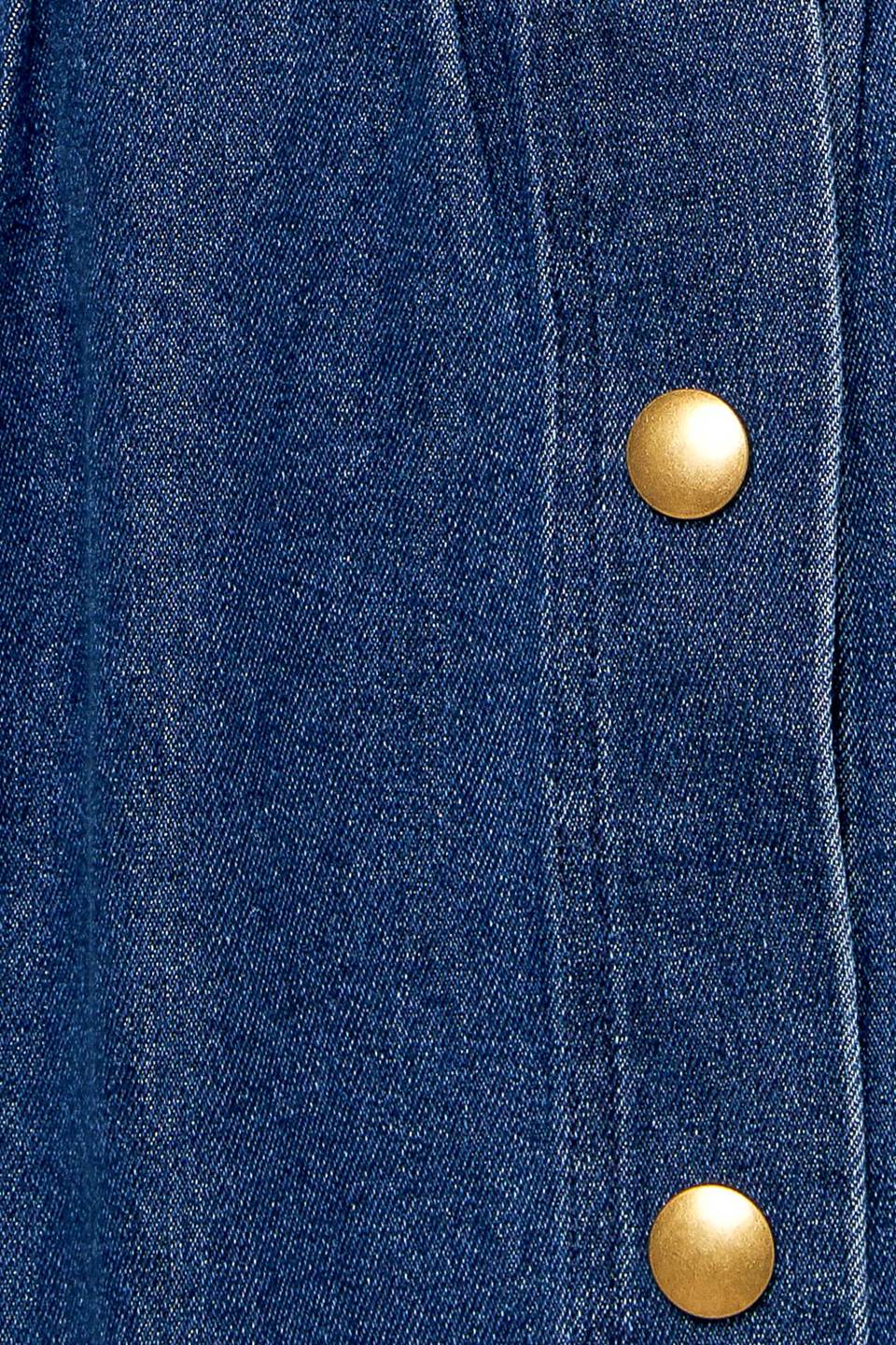 SIMPLY THE VIBE DENIM TOP AND SKIRT SET - By Baano