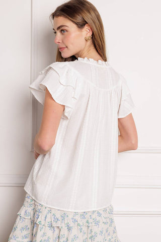 CLOSER THAN EVER WOVEN TOP - By Baano