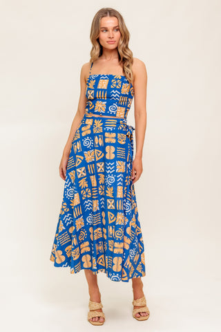DEWDROP SILENCE WOVEN TOP AND SKIRT SET - By Baano