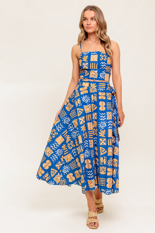 DEWDROP SILENCE WOVEN TOP AND SKIRT SET - By Baano
