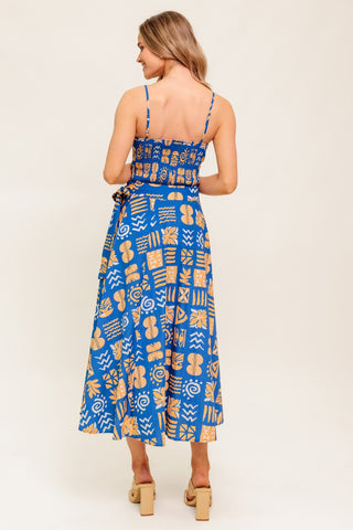 DEWDROP SILENCE WOVEN TOP AND SKIRT SET - By Baano