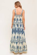 FLORAL RHYTHM WOVEN TOP AND SKIRT SET - By Baano