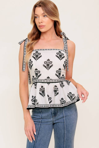 SERENE KISS WOVEN TOP - By Baano