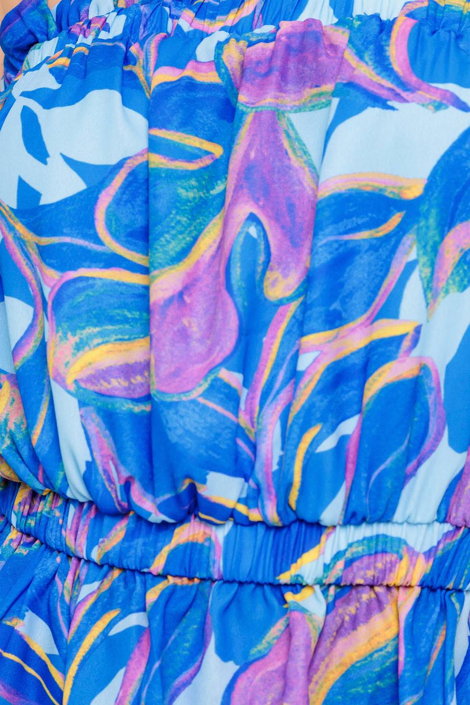 CHERISHED KISS BLUE WOVEN TOP AND PANTS SET - By Baano