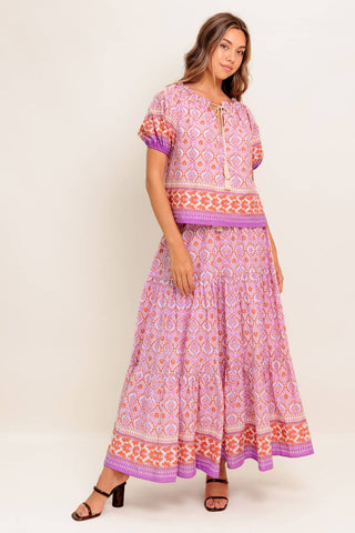 WHISPERING LAVENDER WOVEN TOP - By Baano