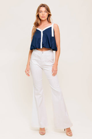 SCENT OF SPRING WOVEN TOP - By Baano